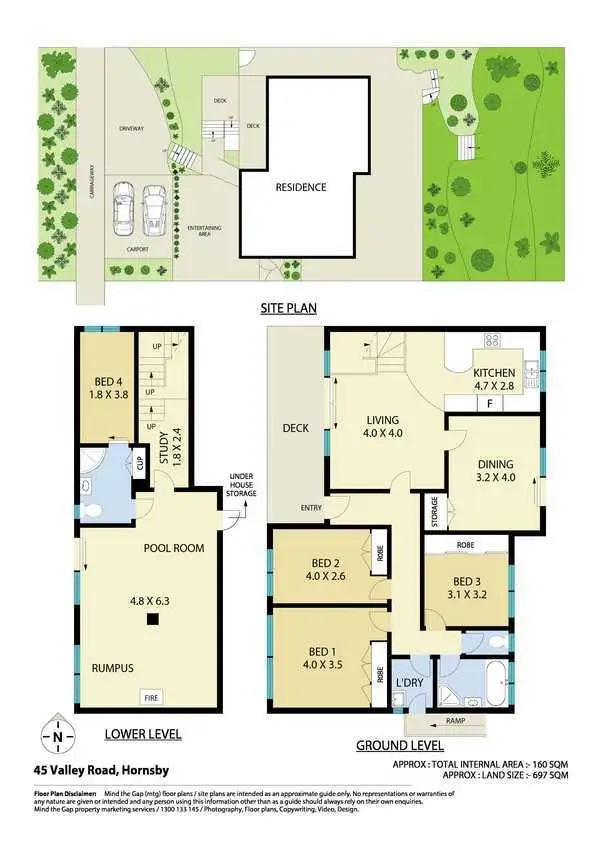 Floorplan of Homely house listing, 45 Valley Road, Hornsby NSW 2077