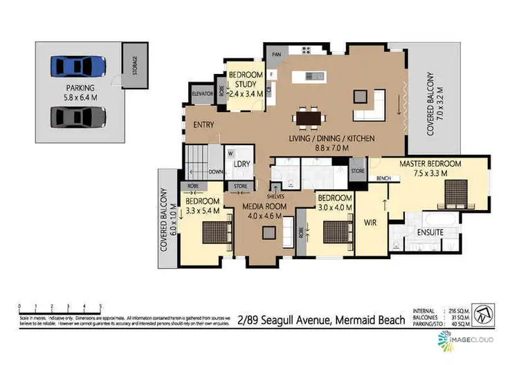 Floorplan of Homely villa listing, 2/89 Seagull Avenue, Mermaid Beach QLD 4218