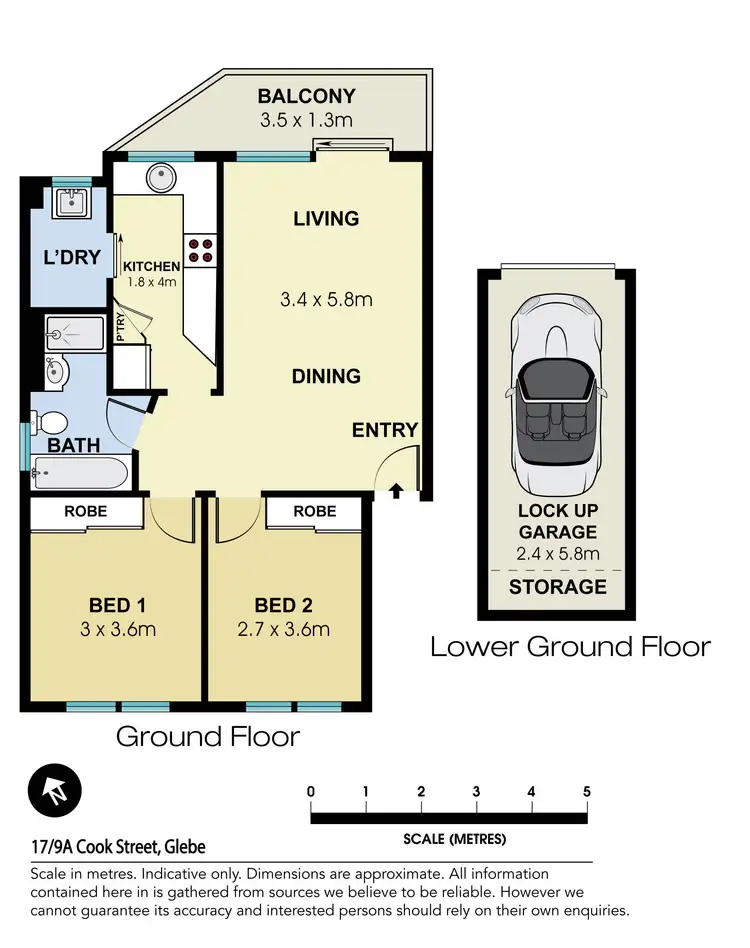 Floorplan of Homely apartment listing, 17/9a Cook Street, Glebe NSW 2037