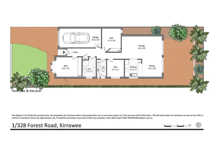 Floorplan of Homely villa listing, 1/328 Forest Road, Kirrawee NSW 2232