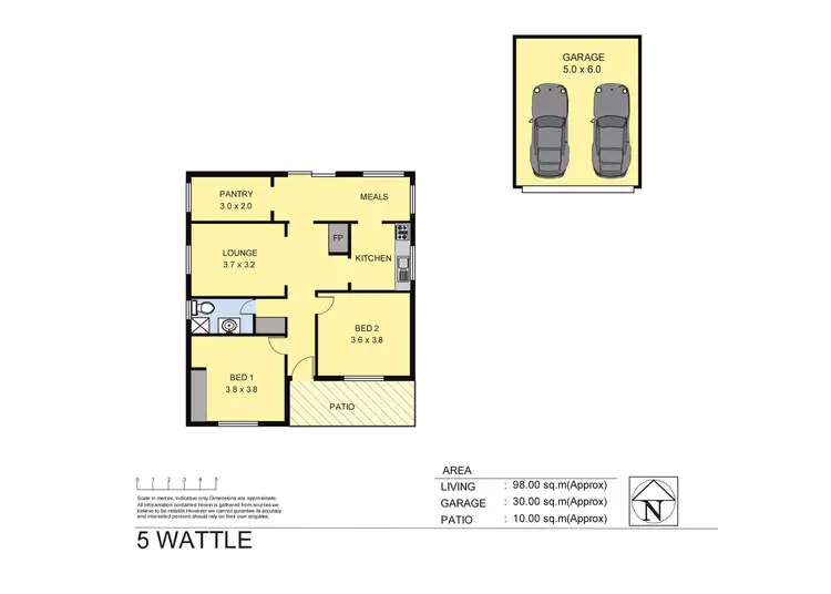 Floorplan of Homely house listing, 5 Wattle Street, Tallangatta VIC 3700