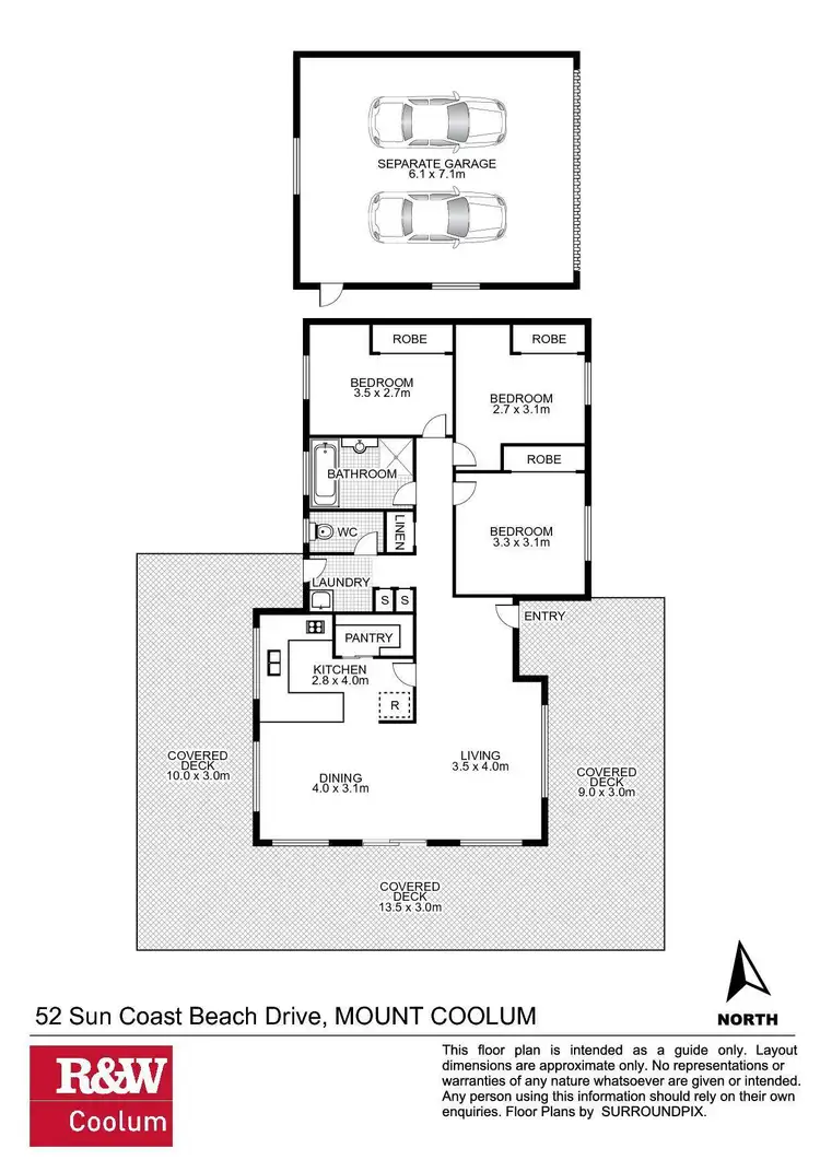 Floorplan of Homely house listing, 52 Suncoast Beach Drive, Mount Coolum QLD 4573