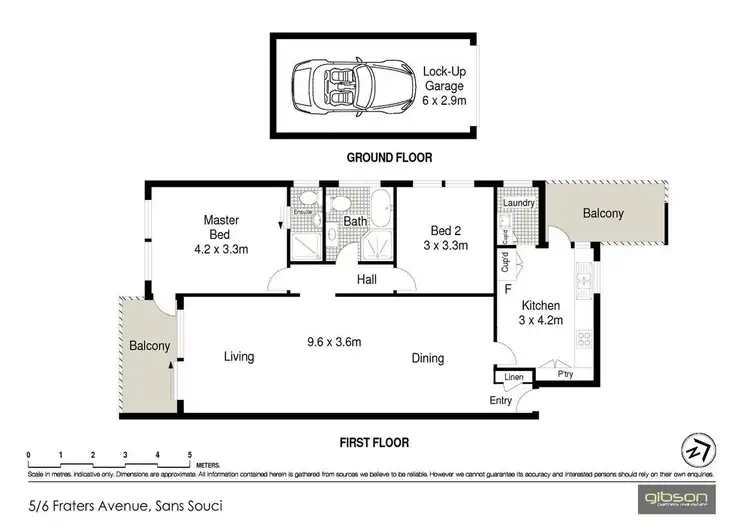 Floorplan of Homely apartment listing, 5/6 Fraters Avenue, Sans Souci NSW 2219