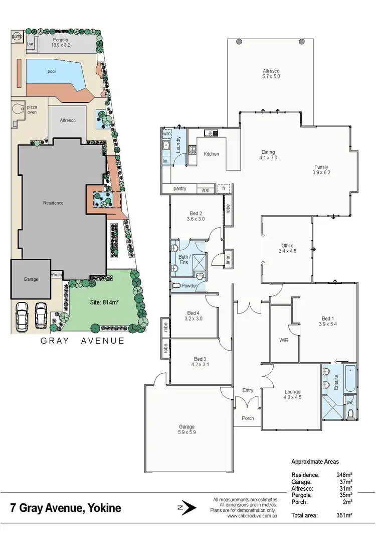 Floorplan of Homely house listing, 7 Gray Avenue, Yokine WA 6060