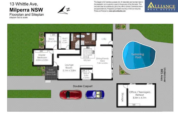 Floorplan of Homely house listing, 13 Whittle Avenue, Milperra NSW 2214