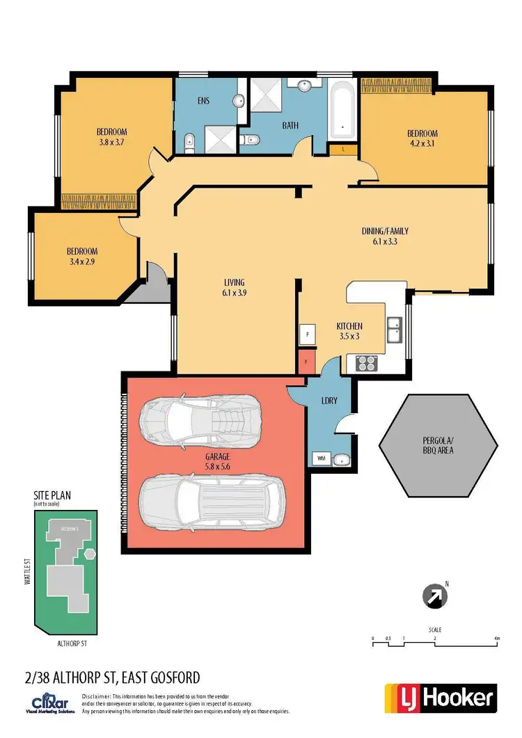 Floorplan of Homely villa listing, 2/38 Althorp Street, East Gosford NSW 2250