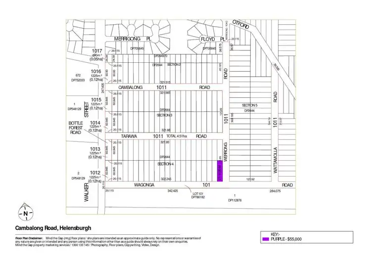 Floorplan of Homely land listing, LOT 21 Wagonga Road, Helensburgh NSW 2508