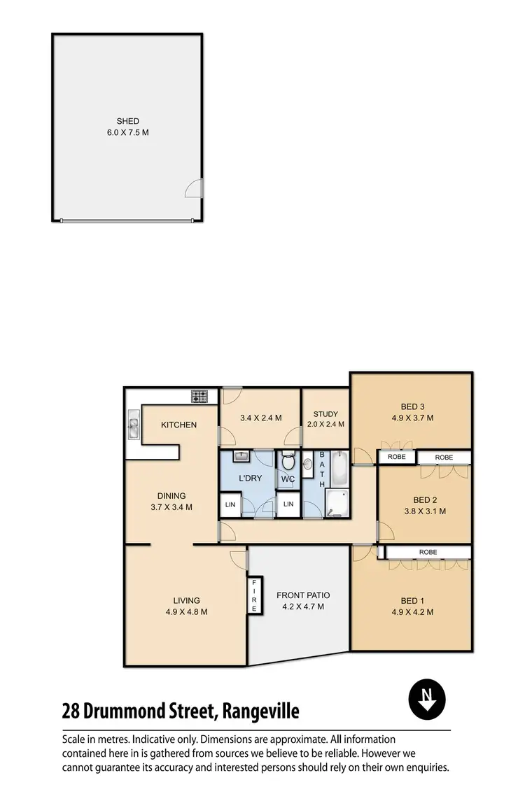 Floorplan of Homely house listing, 28 Drummond Street, Rangeville QLD 4350
