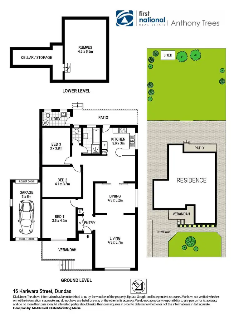 Floorplan of Homely house listing, 16 Kariwara Street, Dundas NSW 2117