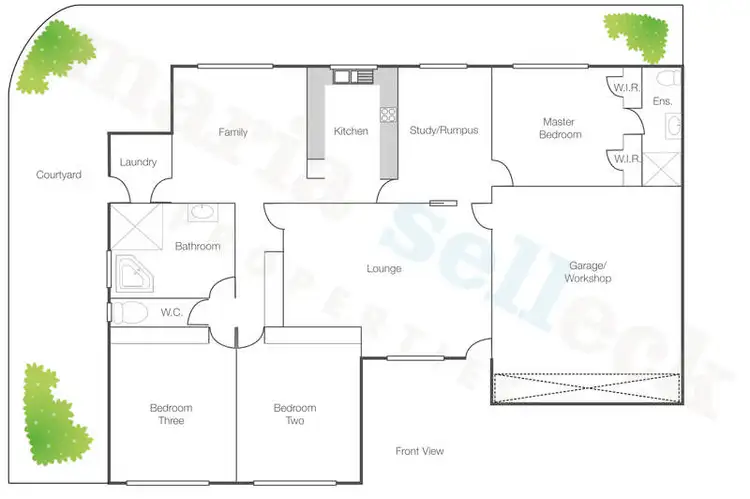 Floorplan of Homely townhouse listing, 1/17 Freda Bennett Circuit, Nicholls ACT 2913