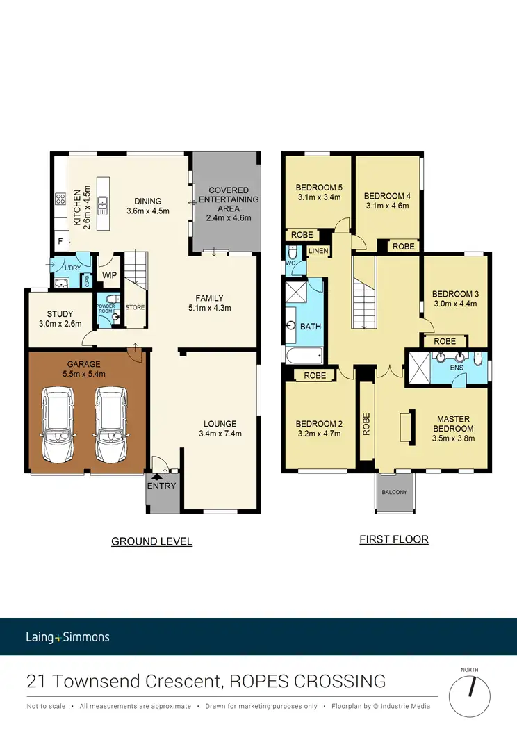 Floorplan of Homely house listing, 21 Townsend Crescent, Ropes Crossing NSW 2760