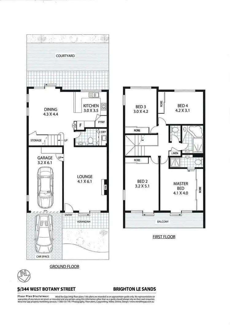 Floorplan of Homely terrace listing, 5/344 West Botany Street, Brighton-le-sands NSW 2216