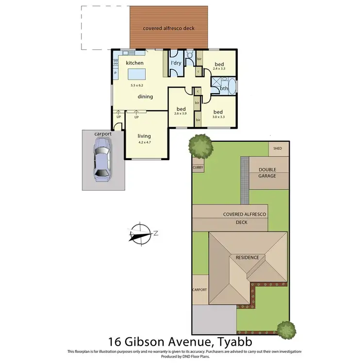 Floorplan of Homely house listing, 16 Gibson Avenue, Tyabb VIC 3913