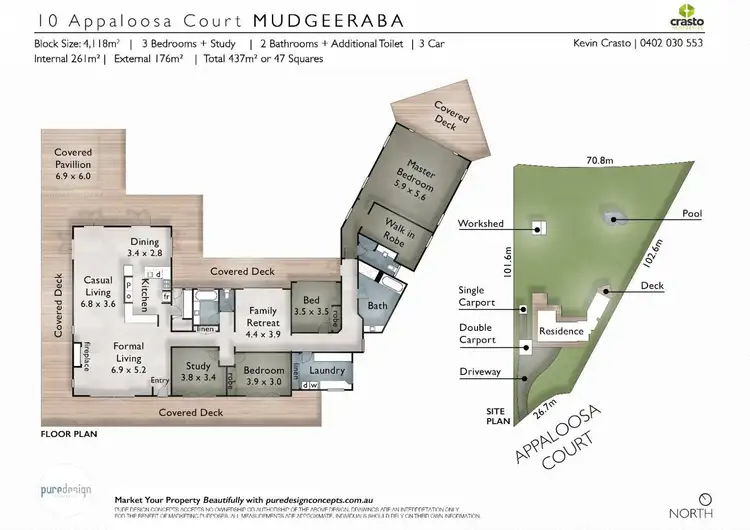 Floorplan of Homely house listing, 10 Appaloosa Court, Mudgeeraba QLD 4213