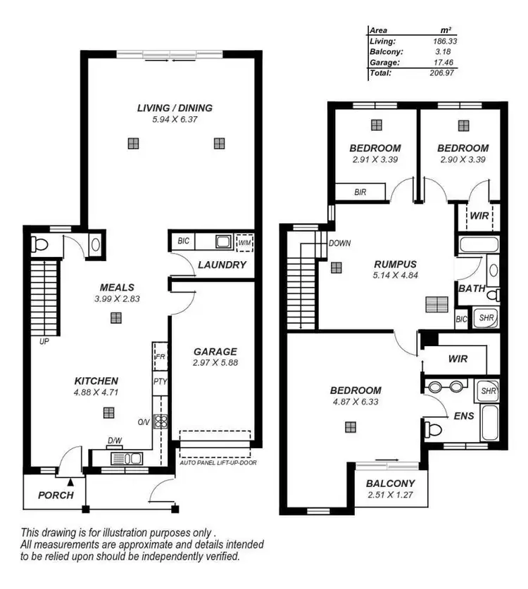 Floorplan of Homely townhouse listing, 68 The Strand, Mawson Lakes SA 5095