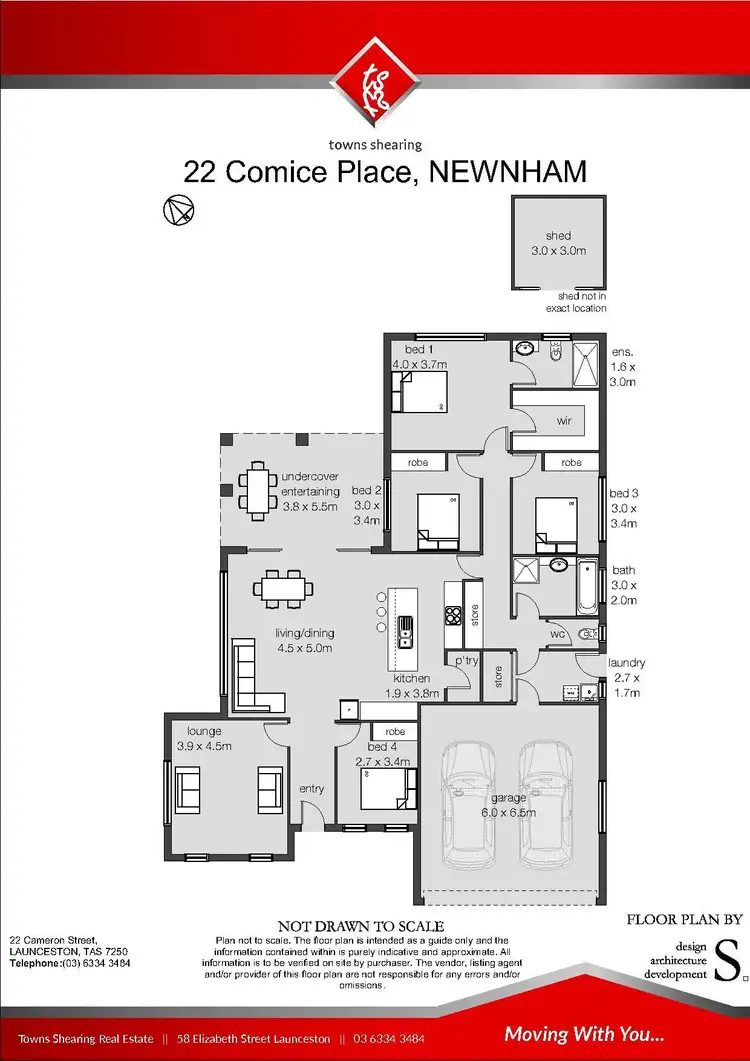 Floorplan of Homely house listing, 22 Comice Place, Newnham TAS 7248