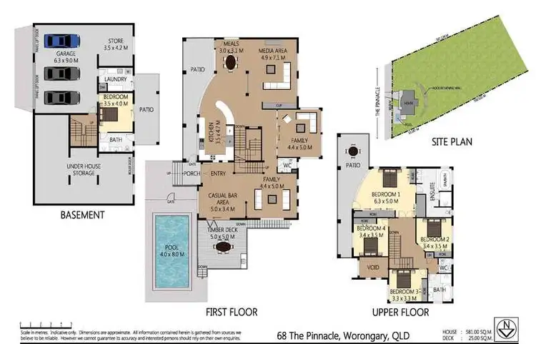 Floorplan of Homely house listing, 68 The Pinnacle, Worongary QLD 4213