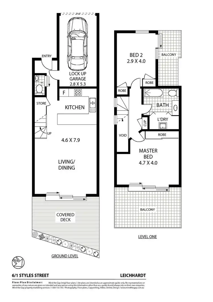 Floorplan of Homely townhouse listing, Unit 6/1 Styles Street, Leichhardt NSW 2040