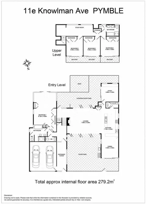 Floorplan of Homely house listing, 11E Knowlman Avenue, Pymble NSW 2073