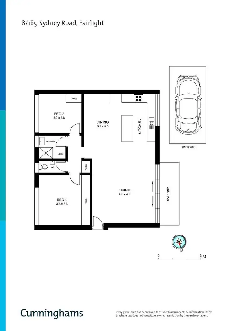 Floorplan of Homely unit listing, 8/189 Sydney Road, Fairlight NSW 2094
