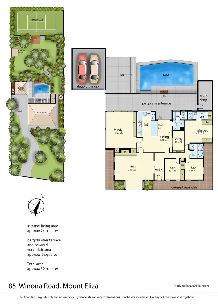 Floorplan of Homely house listing, 85 Winona Road, Mount Eliza VIC 3930