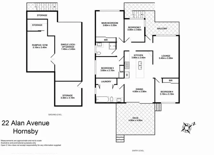 Floorplan of Homely house listing, 22 Alan Avenue, Hornsby NSW 2077