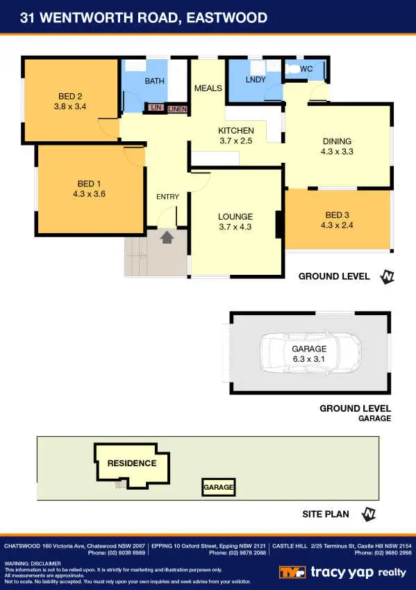 Floorplan of Homely house listing, 31 Wentworth Road, Eastwood NSW 2122