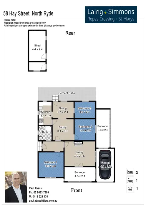 Floorplan of Homely house listing, 58 Hay Street, West Ryde NSW 2114