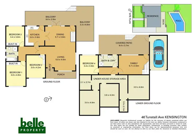 Floorplan of Homely house listing, 46 Tunstall Avenue, Kensington NSW 2033