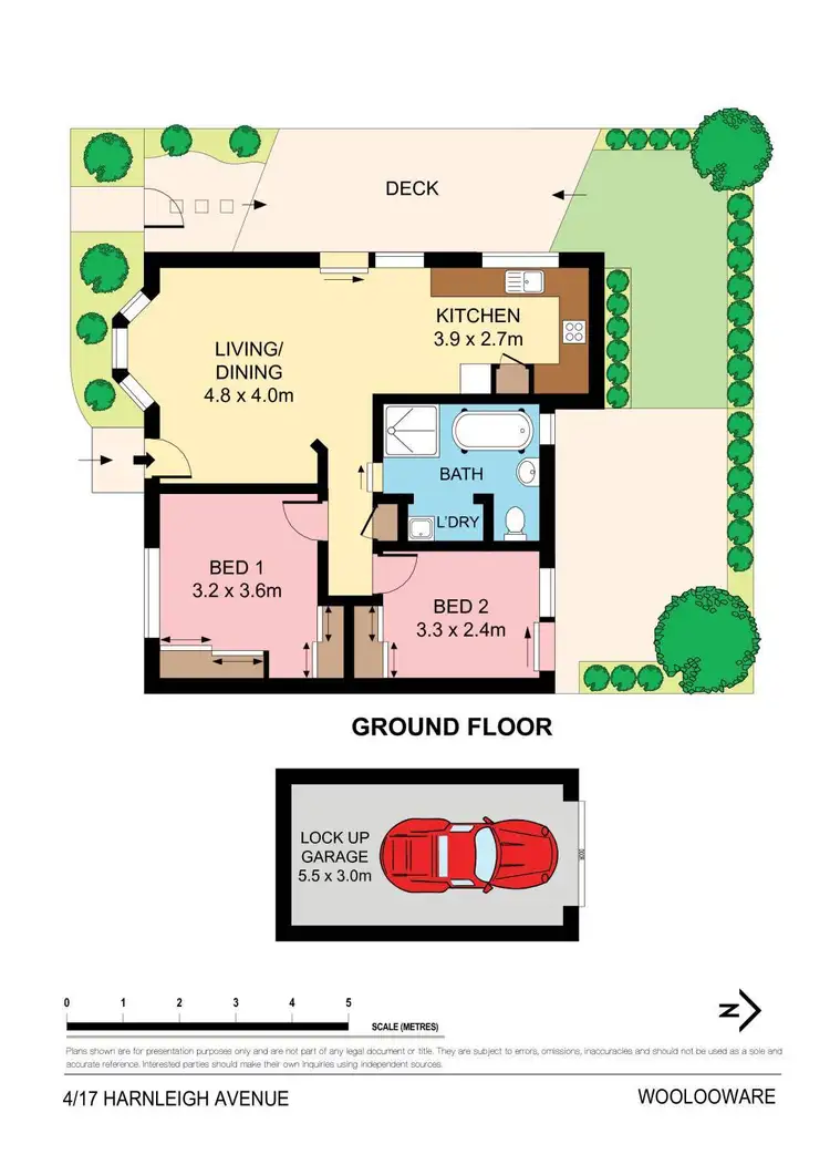 Floorplan of Homely villa listing, 4/17 Harnleigh Avenue, Woolooware NSW 2230
