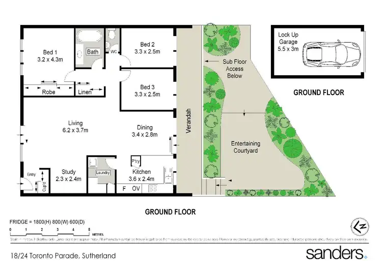 Floorplan of Homely villa listing, 18/24 Toronto Parade, Sutherland NSW 2232