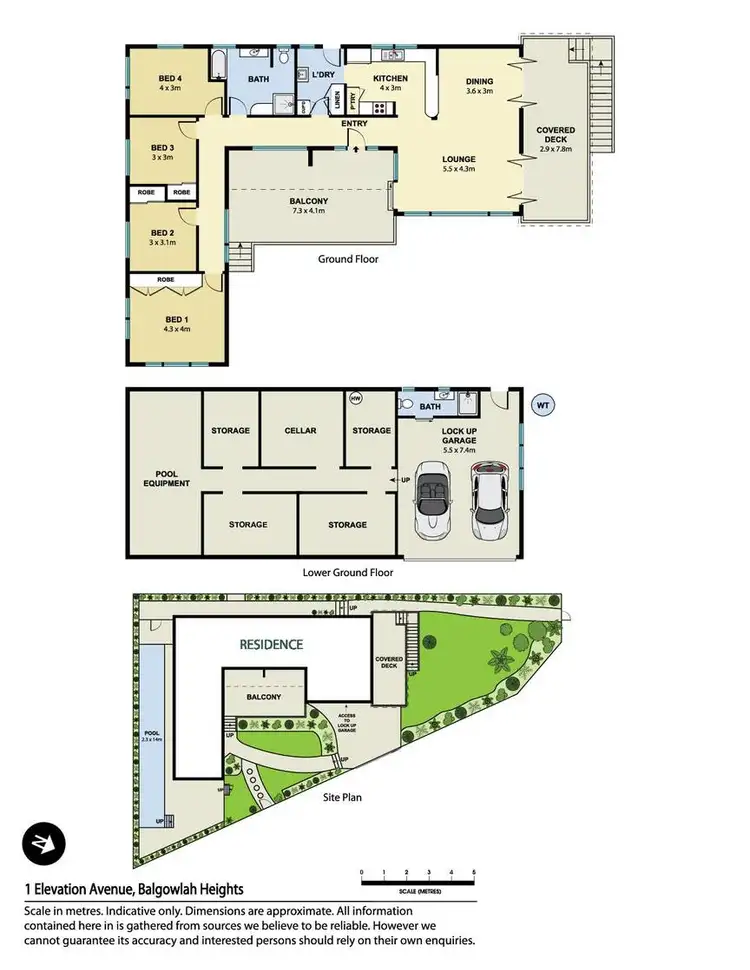 Floorplan of Homely house listing, 1 Elevation Avenue, Balgowlah Heights NSW 2093