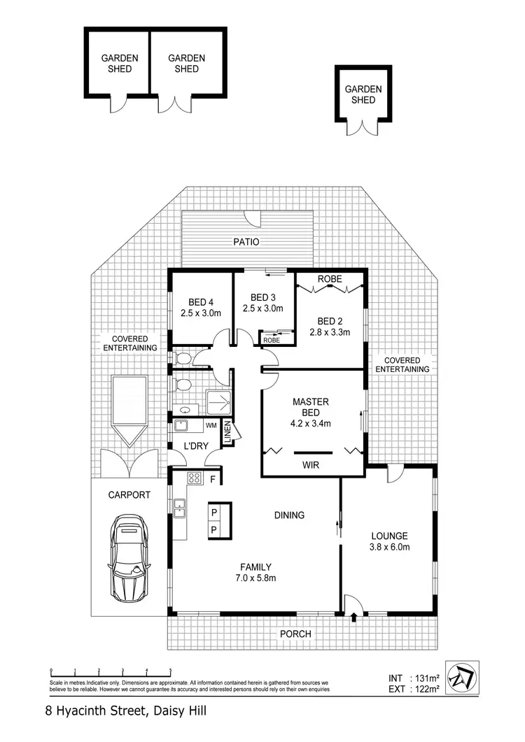 Floorplan of Homely house listing, 8 Hyacinth Street, Daisy Hill QLD 4127