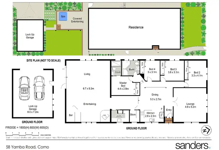 Floorplan of Homely house listing, 58 Yamba Road, Como NSW 2226