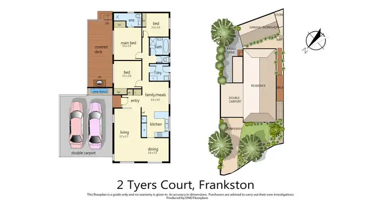 Floorplan of Homely house listing, 2 Tyers Court, Frankston VIC 3199