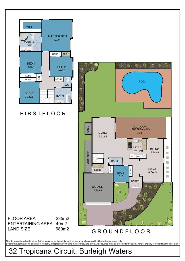 Floorplan of Homely house listing, 32 Tropicana Circuit, Burleigh Waters QLD 4220