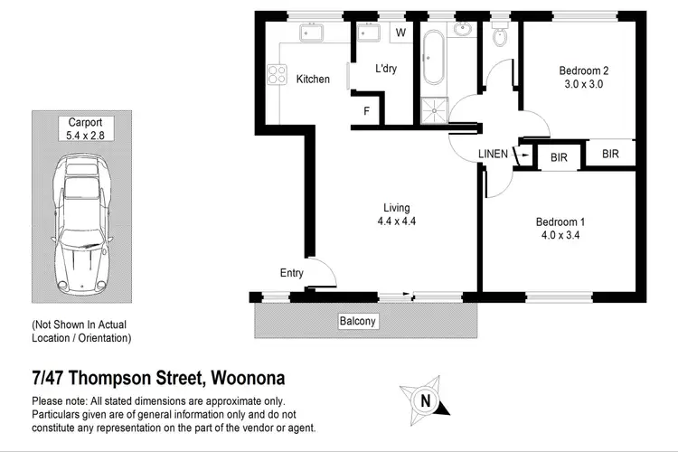Floorplan of Homely apartment listing, 7/47 Thompson Street, Woonona NSW 2517
