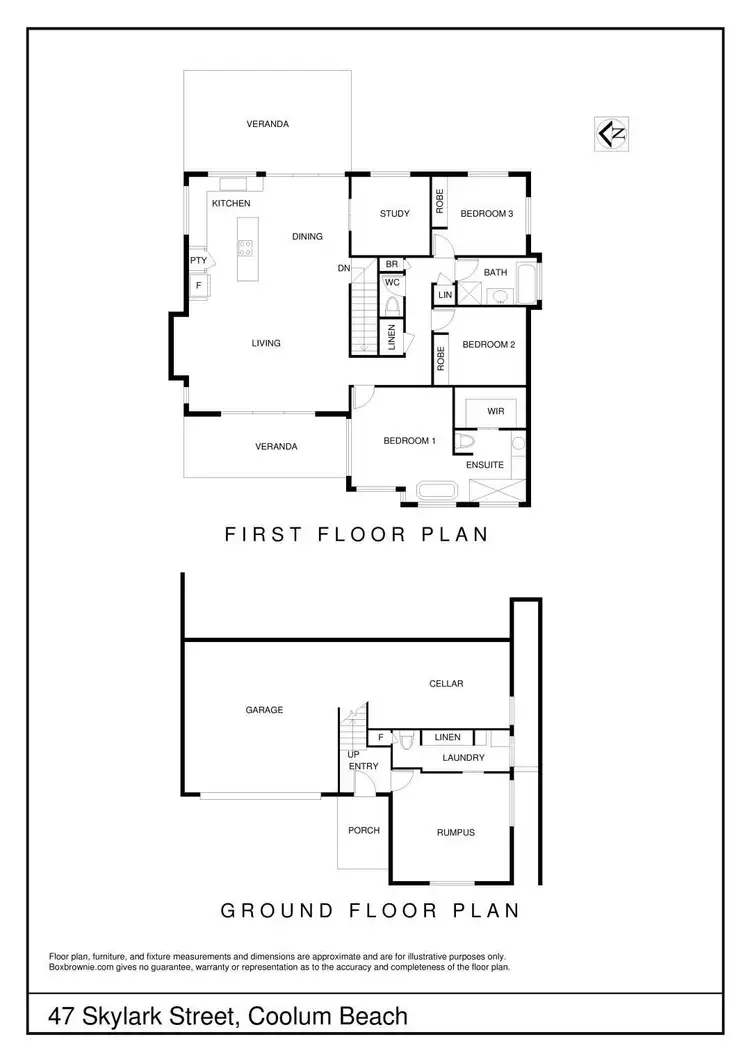 Floorplan of Homely house listing, 47 Skylark Street, Coolum Beach QLD 4573