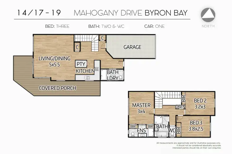 Floorplan of Homely house listing, 14/17 Mahogany Drive, Byron Bay NSW 2481