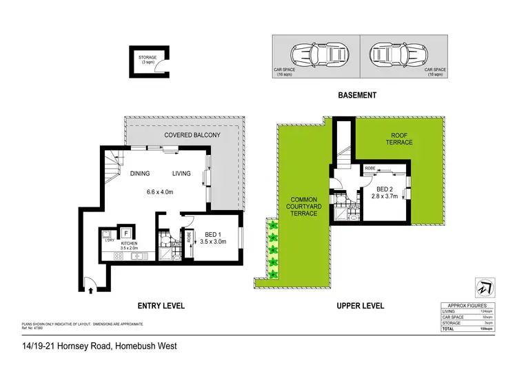 Floorplan of Homely apartment listing, 14/19-21 Hornsey Road, Homebush West NSW 2140