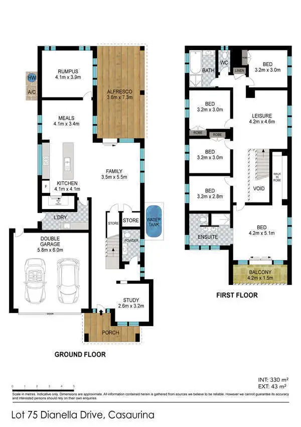 Floorplan of Homely house listing, 2 Dianella Drive, Casuarina NSW 2487