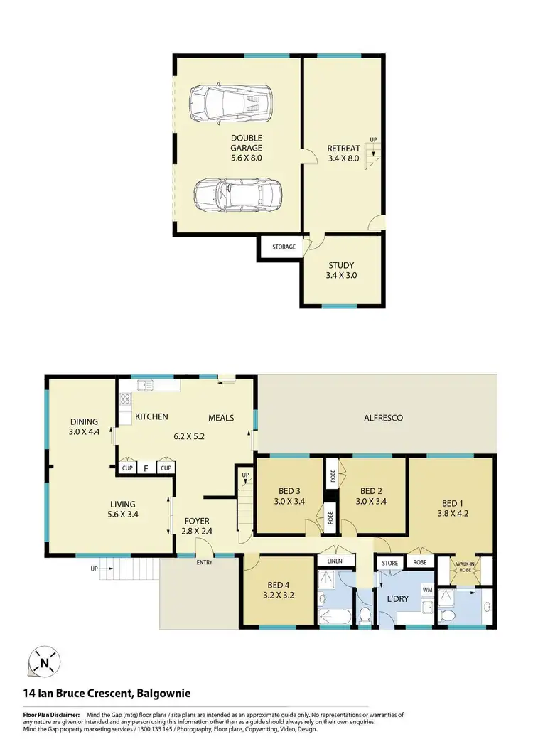 Floorplan of Homely house listing, 14 Ian Bruce Crescent, Balgownie NSW 2519
