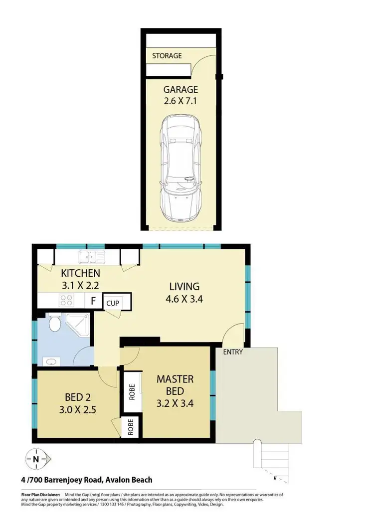 Floorplan of Homely unit listing, 4/700 Barrenjoey Road, Avalon Beach NSW 2107