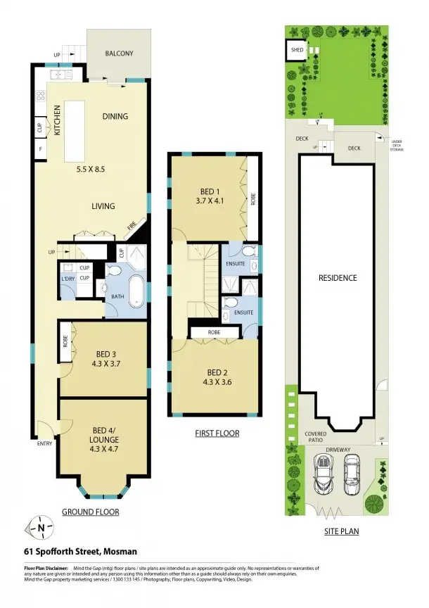 Floorplan of Homely house listing, 61 Spofforth Street, Mosman NSW 2088