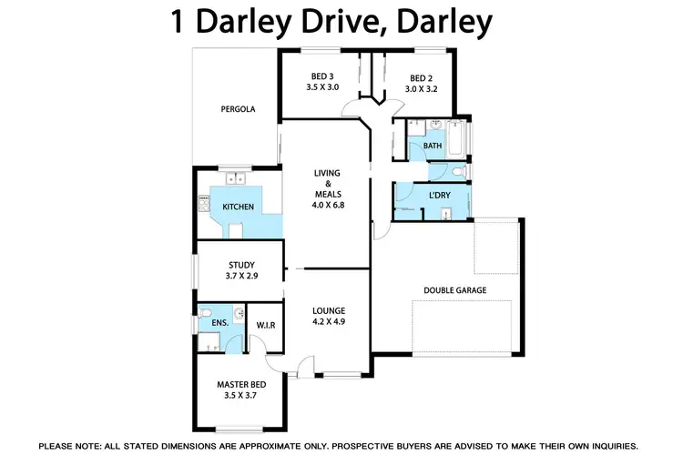 Floorplan of Homely house listing, 1 Darley Drive, Bacchus Marsh VIC 3340
