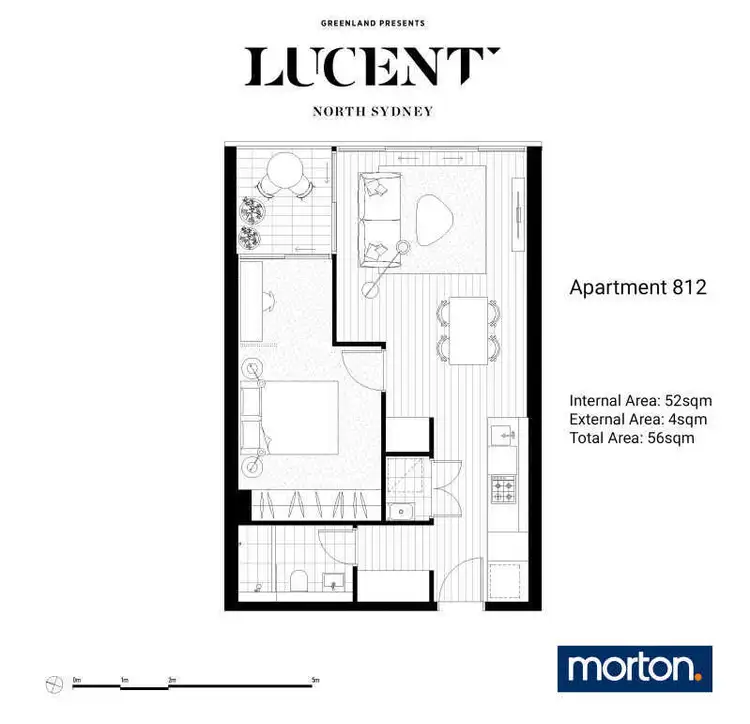 Floorplan of Homely apartment listing, 812/225 Pacific Highway, North Sydney NSW 2060