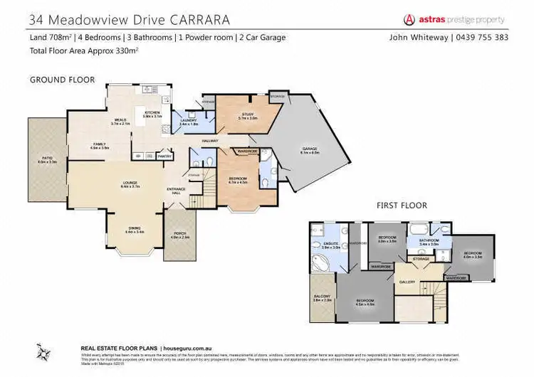 Floorplan of Homely house listing, 34 Meadowview Drive, Carrara QLD 4211