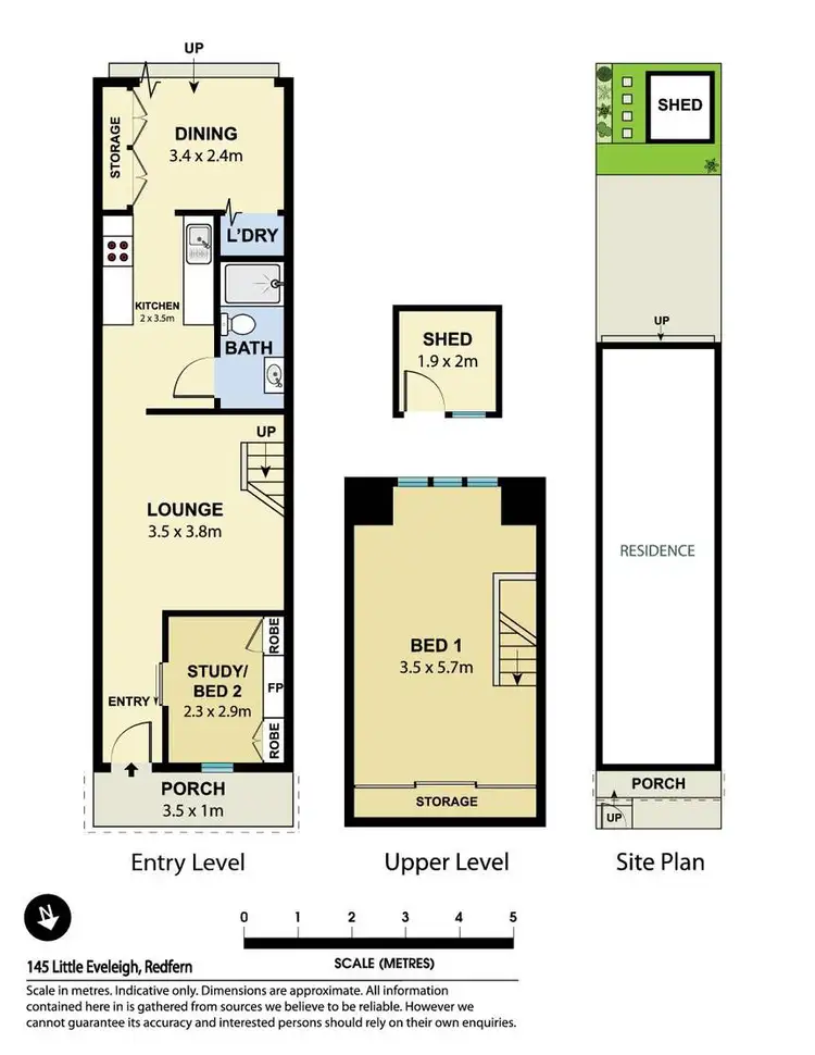 Floorplan of Homely house listing, 145 Little Eveleigh Street, Redfern NSW 2016