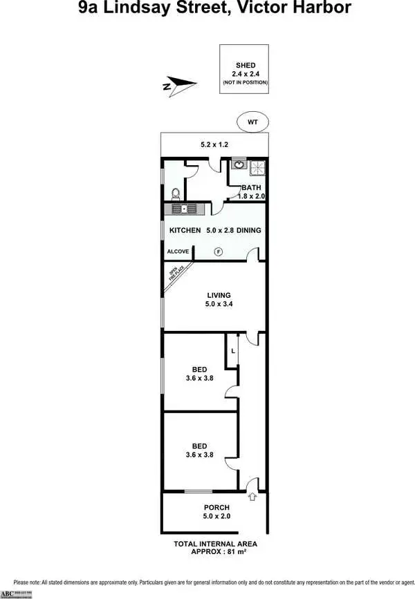 Floorplan of Homely house listing, 9A Lindsay Street, Victor Harbor SA 5211