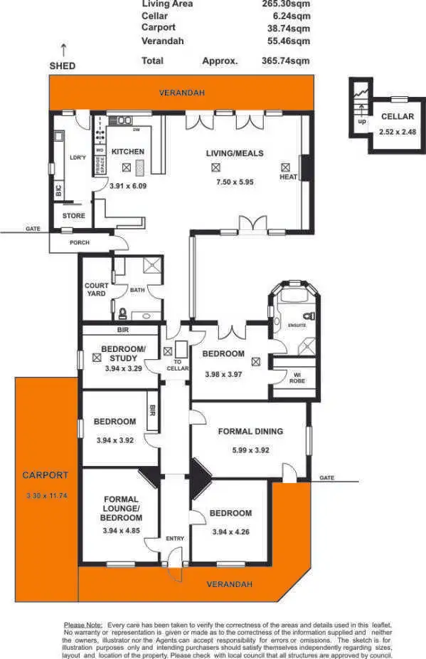 Floorplan of Homely house listing, 9 William Street, Hawthorn SA 5062